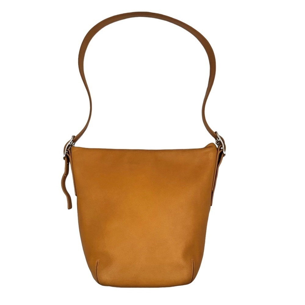 COACH Vintage Slim Duffle Sac in Honey Leather - Picture 8 of 12